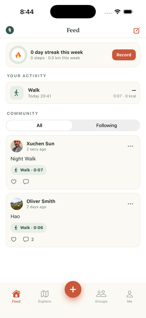 Community feed